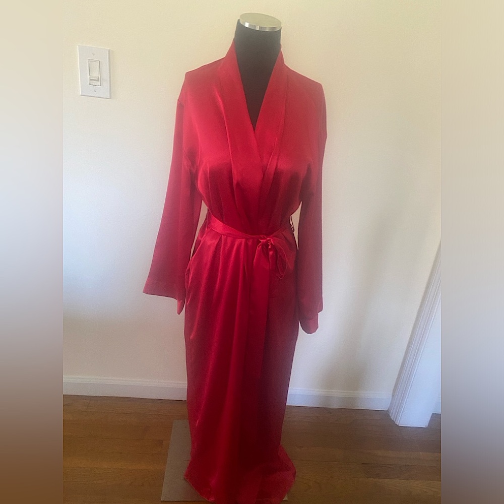 NWOT Victoria’s Secret satin red robe XS/S Offers welcome!